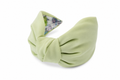 Liora Bloom – Gepolsterter Luxus-Haarreif mit Knoten aus Polyester in Pistaziengrün