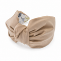 Élise Sable – Gepolsterter Luxus-Haarreif mit Knoten aus Polyester in Beige