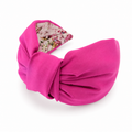 Amélie Fuchsia – Gepolsterter Luxus-Haarreif mit Knoten aus Polyester