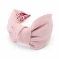 Céleste Blush – Gepolsterter Luxus-Haarreif mit Knoten aus Polyester