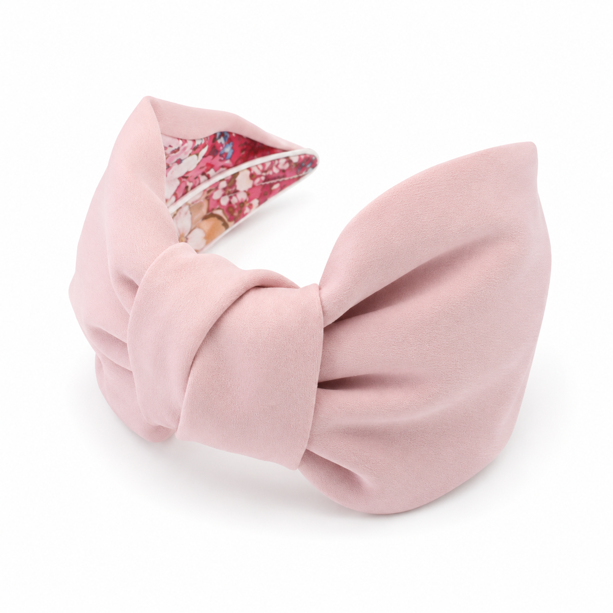 Céleste Blush – Gepolsterter Luxus-Haarreif mit Knoten aus Polyester