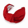 Camille Rouge – Gepolsterter Luxus-Haarreif mit Knoten aus Polyester